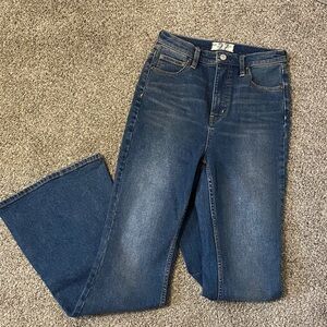 Free People super high waist flare jeans curvy 27